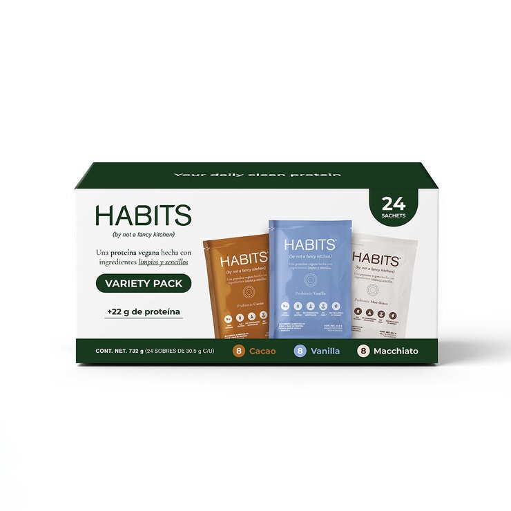 Habits by Not A Fancy Kitchen Proteína Vegetal Variety Pack 24 / 30.5 g
