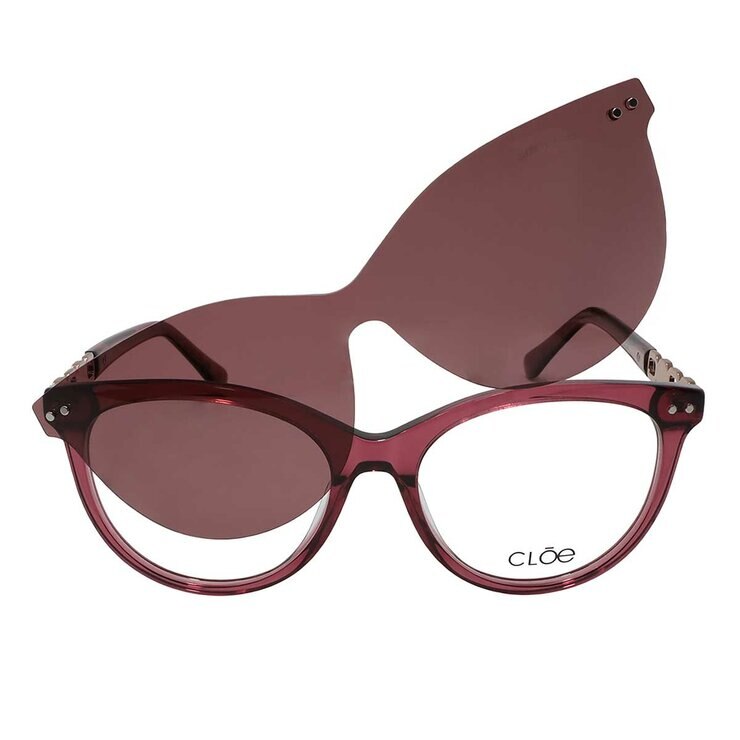 Cloe CLE.61412.0RED.54 Armazón Oftálmico + Clip Solar Polarizado — Imagen 4 de 4