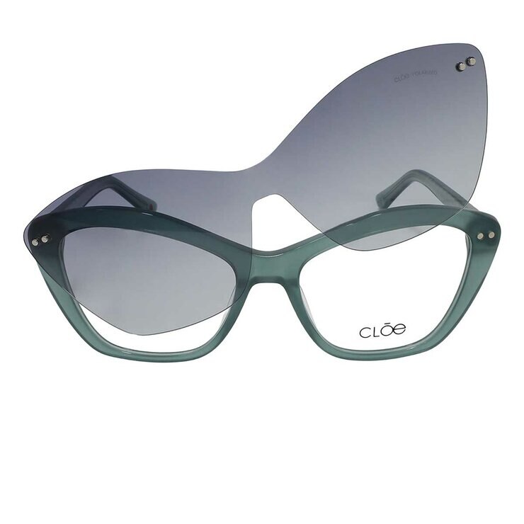 Cloe CLE.61404.0GRN.55 Armazón Oftálmico + Clip Solar Polarizado — Imagen 4 de 4