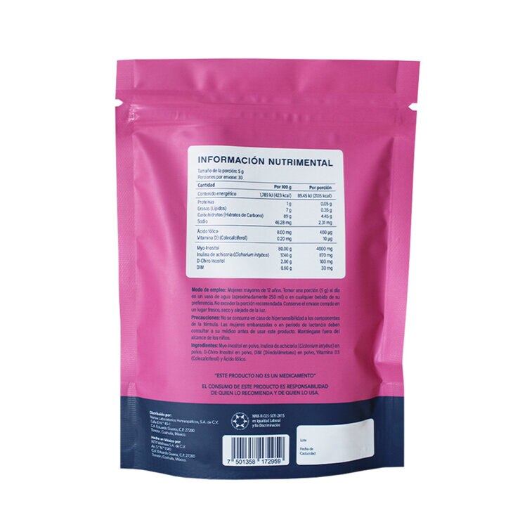 Femsitol Duo Pack Myo&D-Chiro Inositol, Ácido Fólico y D3 Polvo 150 g c/u — Imagen 2 de 2