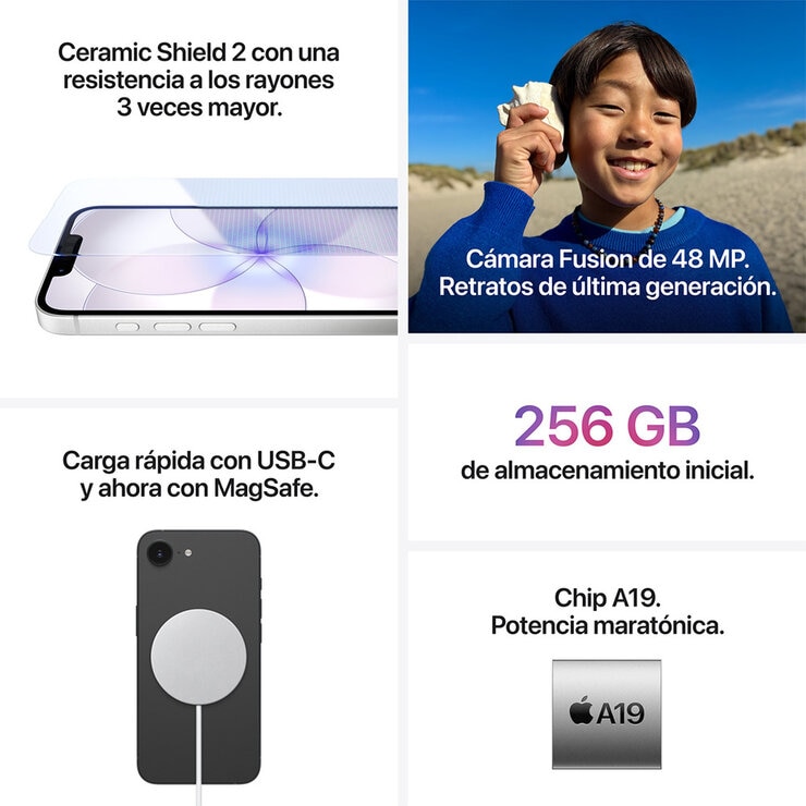 Apple iPhone 17e 256GB Rosa — Imagen 4 de 4