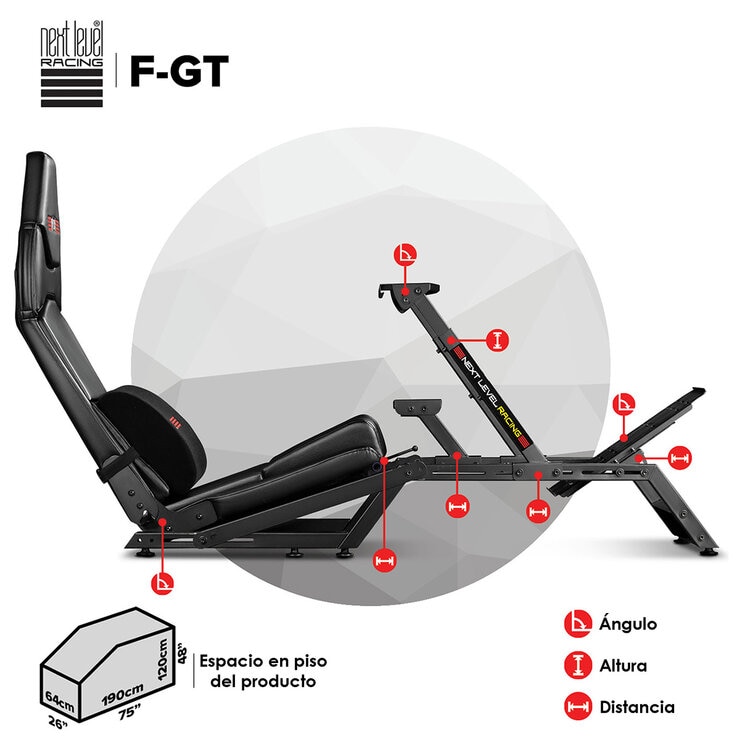 Next Level F-GT Asiento Simulador de Carreras — Imagen 4 de 4