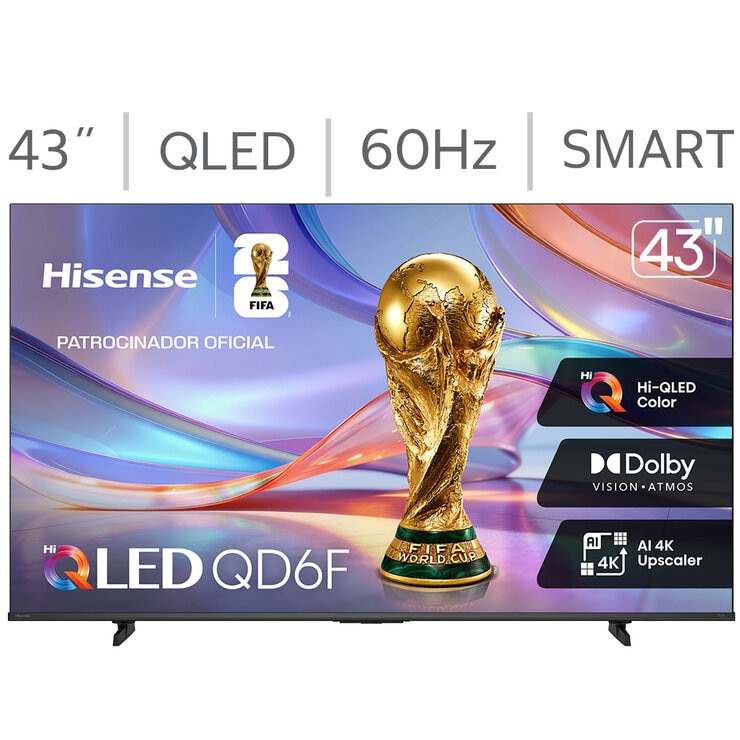 Hisense Pantalla 43" QLED 4K Fire TV