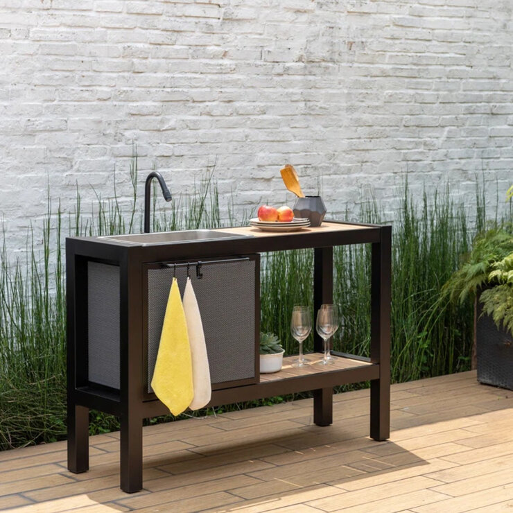 Midtown Concept, Panama Cocina Exterior de Aluminio y Madera de Teca