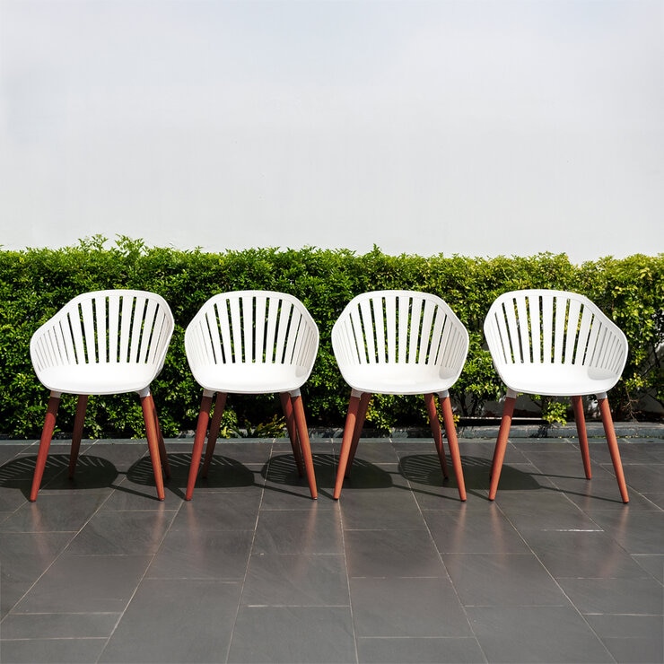 Midtown Concept, Nasseau 4 Sillas Para Jardín