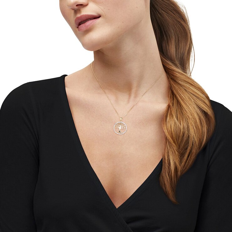 Dije Arbol de la Vida, Oro Amarillo 14K — Imagen 4 de 4