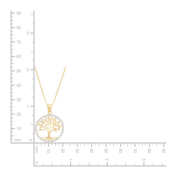 Dije Arbol de la Vida, Oro Amarillo 14K — Imagen 3 de 4