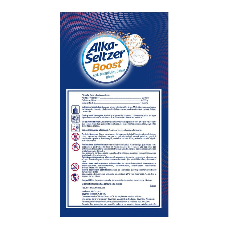 Alka Seltzer Boost 50 Tabletas Efervescentes — Imagen 3 de 3