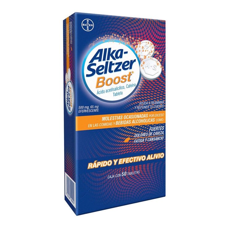 Alka Seltzer Boost 50 Tabletas Efervescentes — Imagen 2 de 3