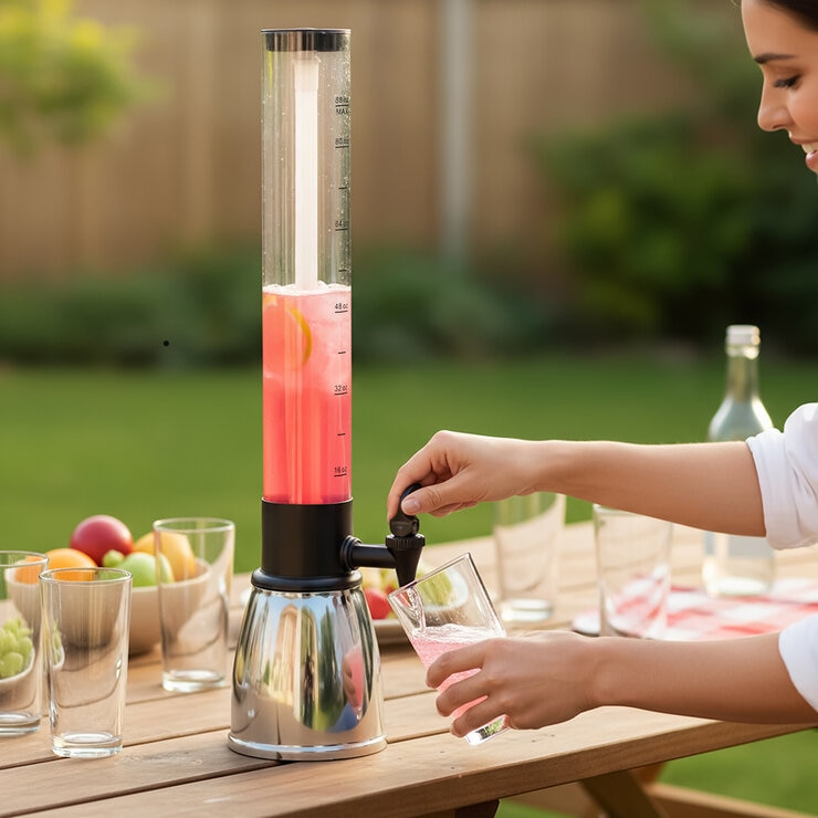 Mesa - Inspired Living, Torre para Bebidas de Acero Inoxidable de 2.6L — Imagen 2 de 4
