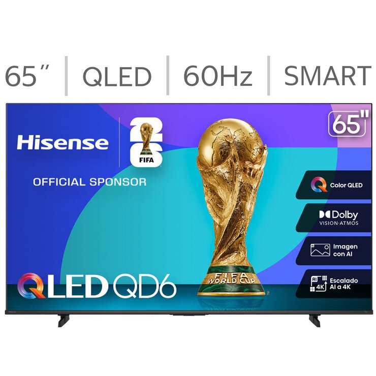 Hisense Pantalla 65" QLED 4K Fire TV