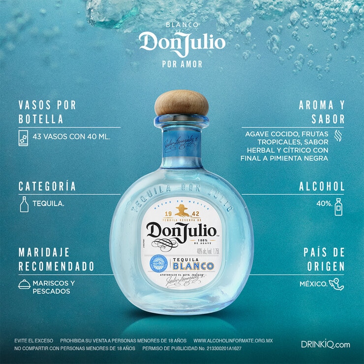 Tequila Don Julio Blanco 1.75 L — Imagen 4 de 4
