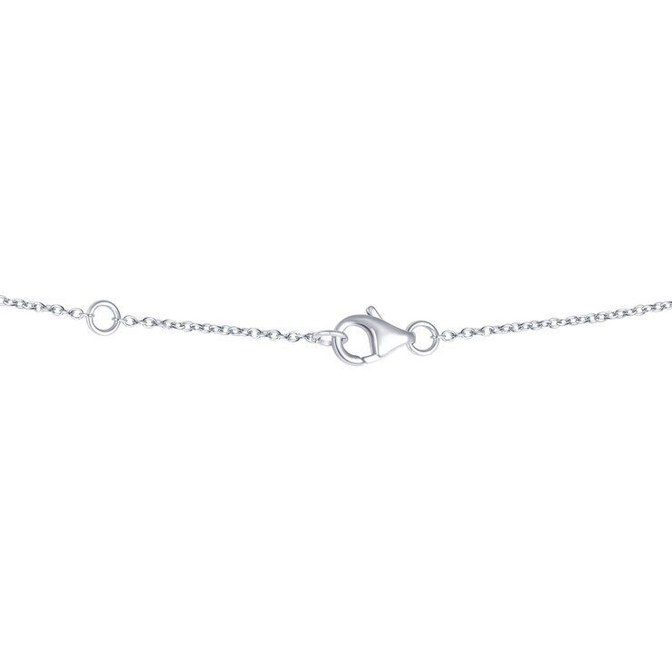 Collar de Diamantes 0.18ctw, con Dije de 'XO', Oro Blanco 14K — Imagen 4 de 4