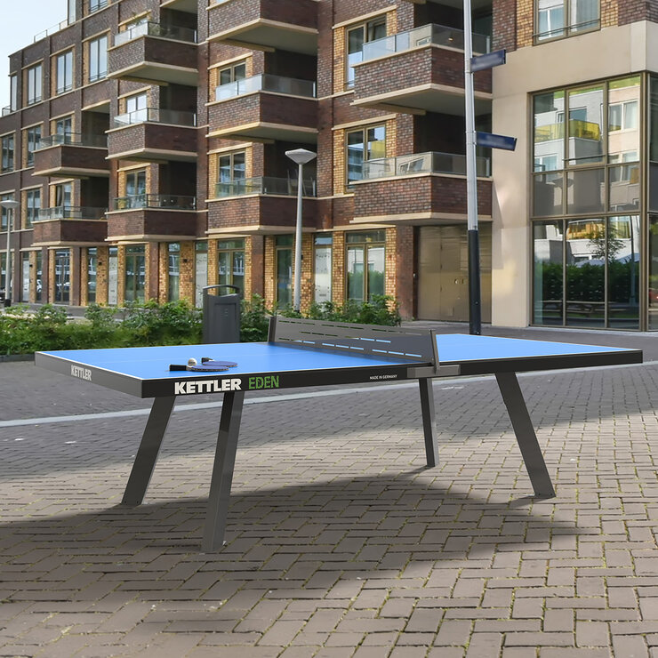 Kettler Mesa De Ping Pong Fija Para Exteriores Eden Azul