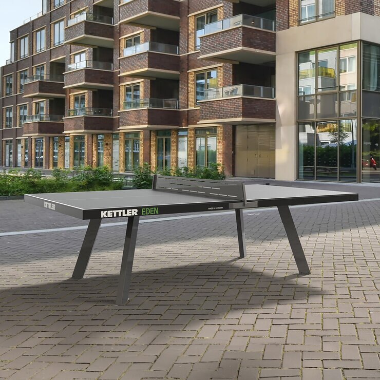 Kettler Mesa De Ping Pong Fija Para Exteriores Eden Gris