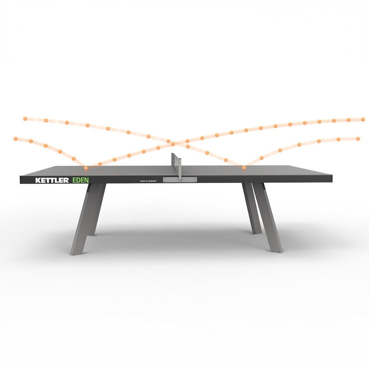 Kettler Mesa De Ping Pong Fija Para Exteriores Eden Gris — Imagen 4 de 4