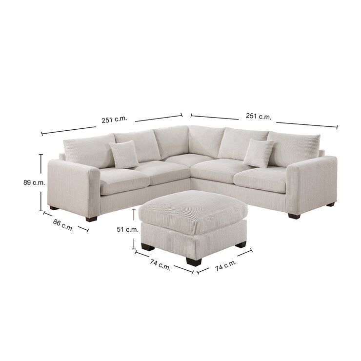 Coaster, Poundex Seccional, 4 piezas — Imagen 2 de 4