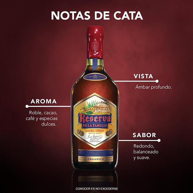 Tequila Reserva de la Familia Extra Añejo 750 ml — Imagen 2 de 3