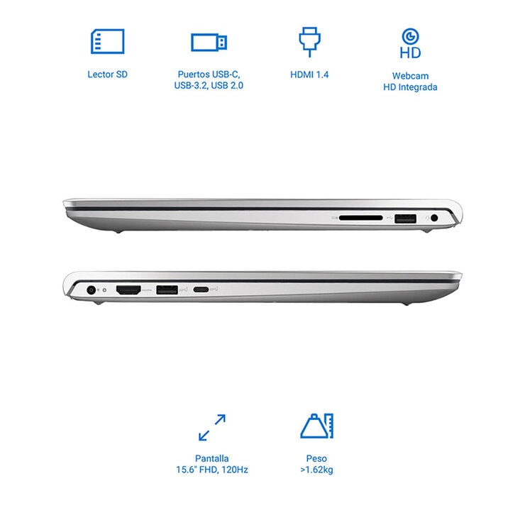 DELL 15 DC15250 15.6" Full HD Intel Core i7 16GB 1TB SSD — Imagen 3 de 4