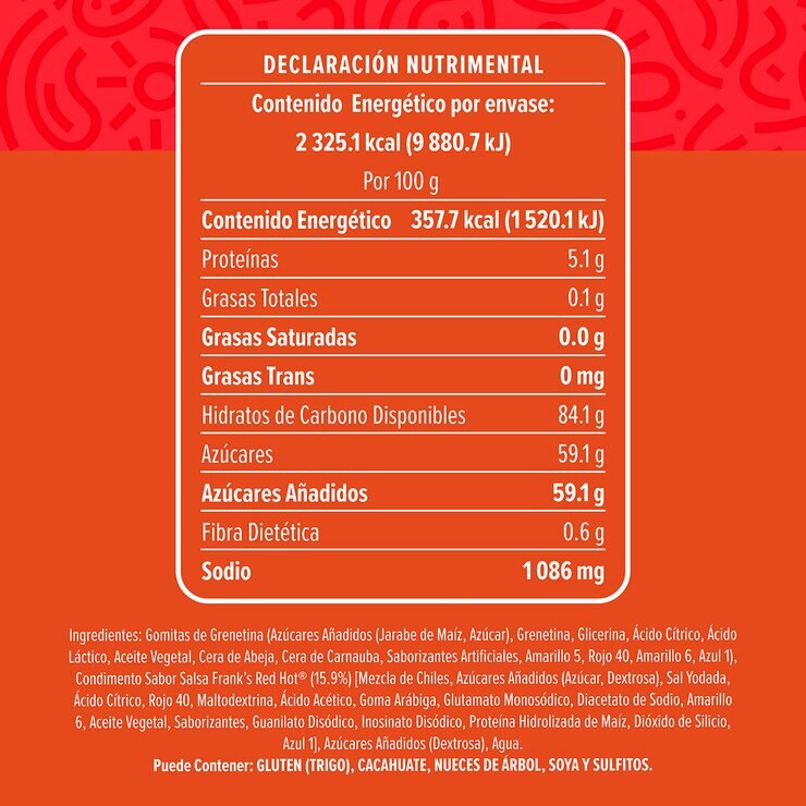 Chilim Balam Ositos de Gomita Sabor RedHot 650 g — Imagen 3 de 4