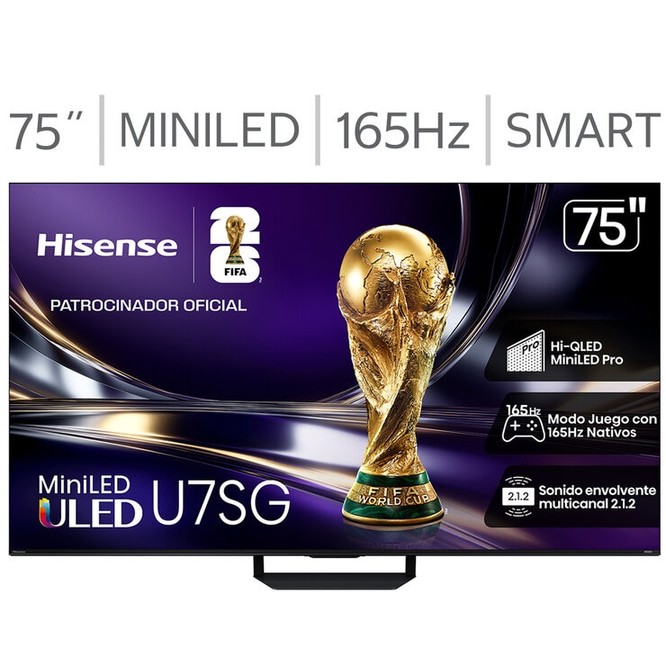 Hisense Pantalla 75" Miniled 4K Google TV