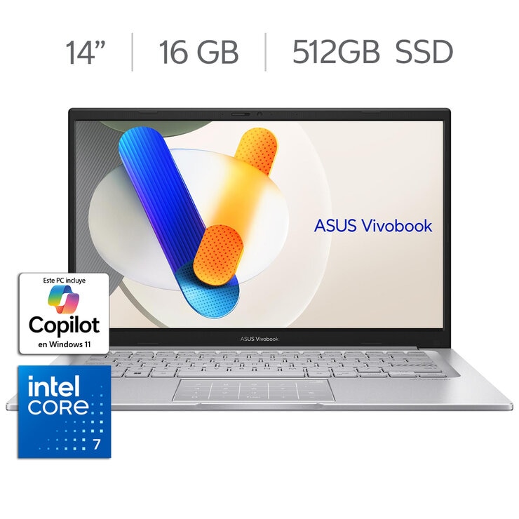 ASUS Vivobook 14 14" Full HD Intel Core 7 16GB 512GB SSD