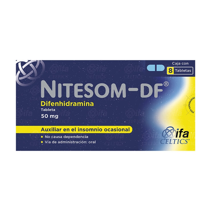 Nitesom-DF 50 mg 8 Tabletas