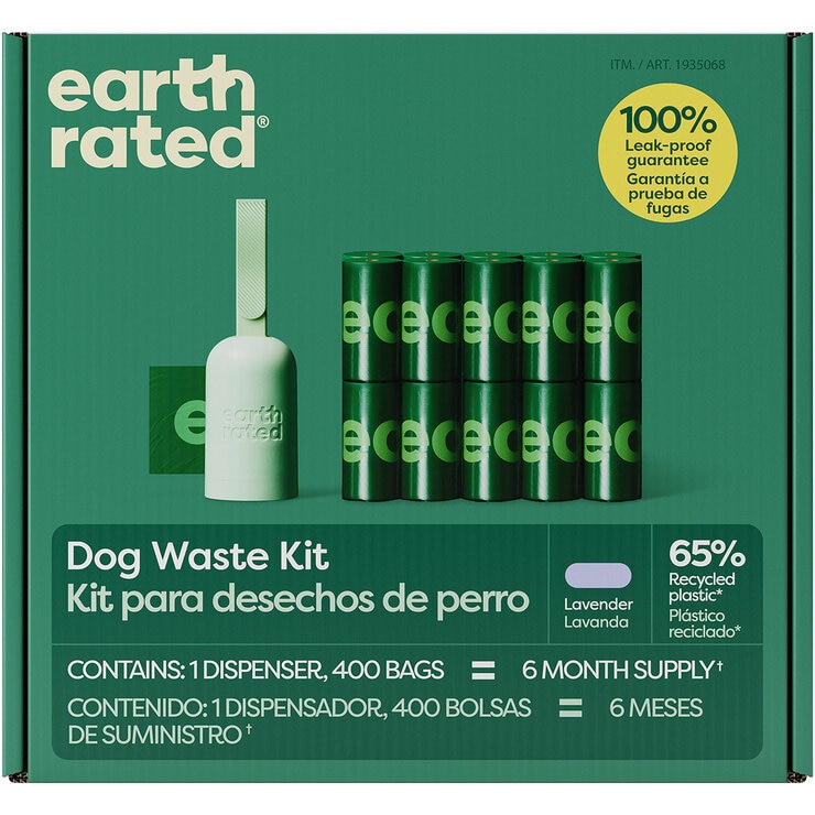 Earth Rated Bolsas para Desechos de Mascotas 20 rollos