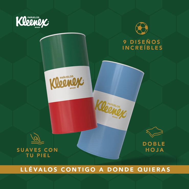 Kleenex Edición Mundialista 9 piezas de 50 pzas — Imagen 3 de 3