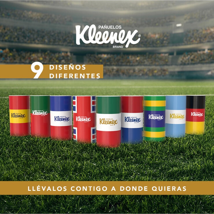Kleenex Edición Mundialista 9 piezas de 50 pzas — Imagen 2 de 3