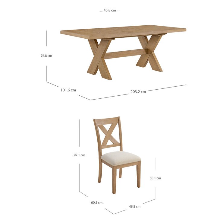 Bayside Furnishings, Augusta, Juego de Comedor de 7 piezas — Imagen 2 de 4