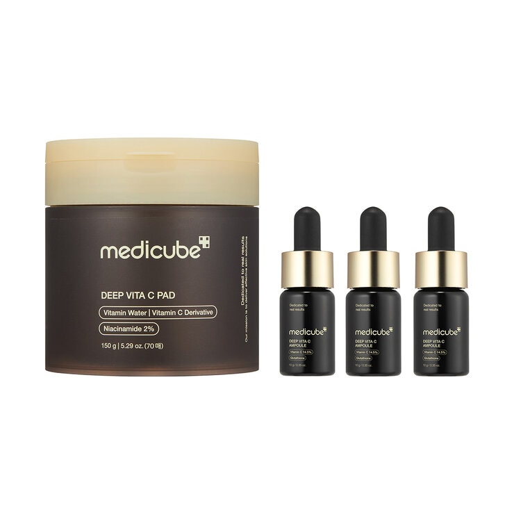 Medicube Vit C, Pads + Ampolleta