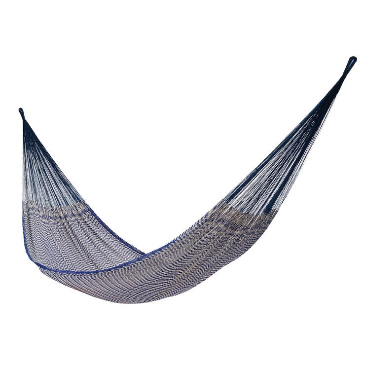 Arte Mayab, Hamaca Artesanal Modelo Maya Espuma, Color Azul — Imagen 2 de 4