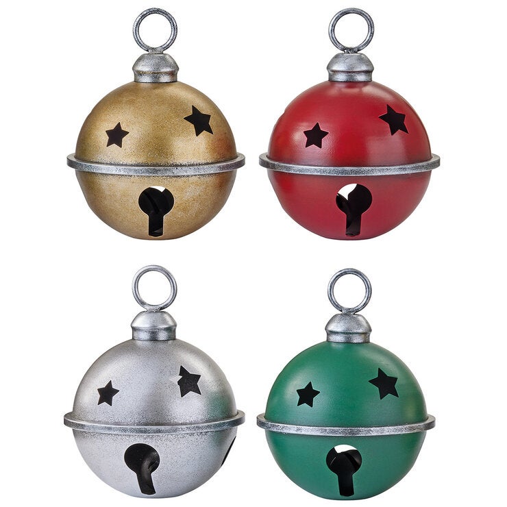 Cascabeles Metálicos Decorativos, Juego de 4 Pzas. — Imagen 2 de 4