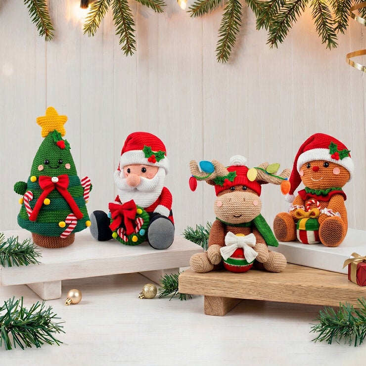 Figuras Navideñas Tejidas, Varios Modelos