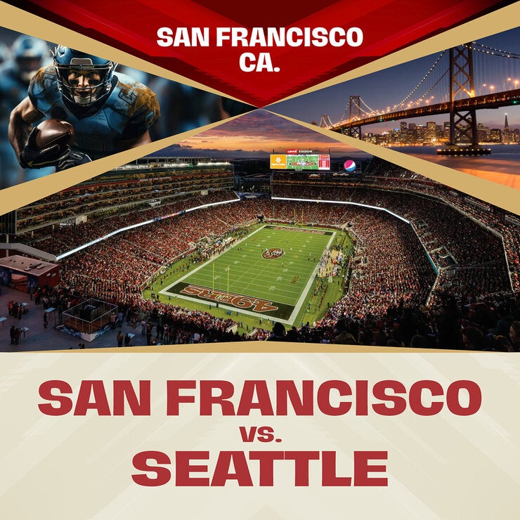 NFL San Francisco vs Seattle: Paquete para 2 personas del 27 al 30 de noviembre de 2026