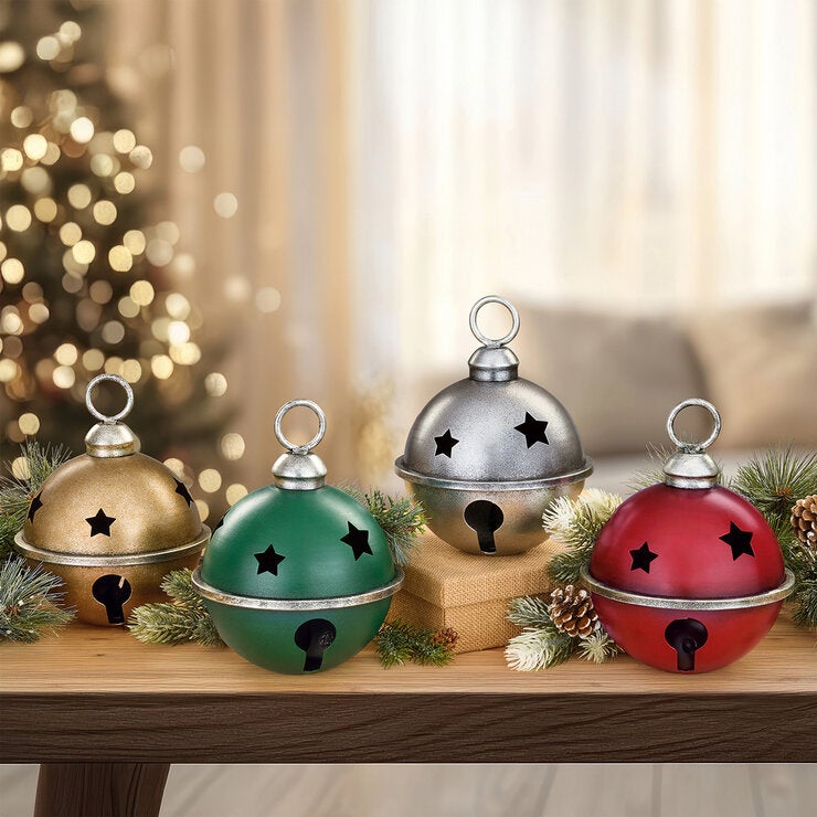Cascabeles Metálicos Decorativos, Juego de 4 Pzas. — Imagen 3 de 4