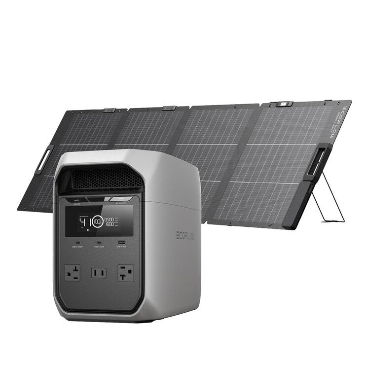 EcoFlow, Estación de Energía Portátil Delta 3 Classic y Panel Solar 220 W