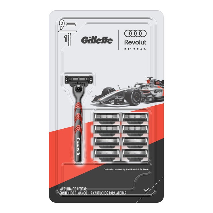Gillette Maquina para Afeitar Audi Revolut F1 Team 10 pzas — Imagen 1 de 4