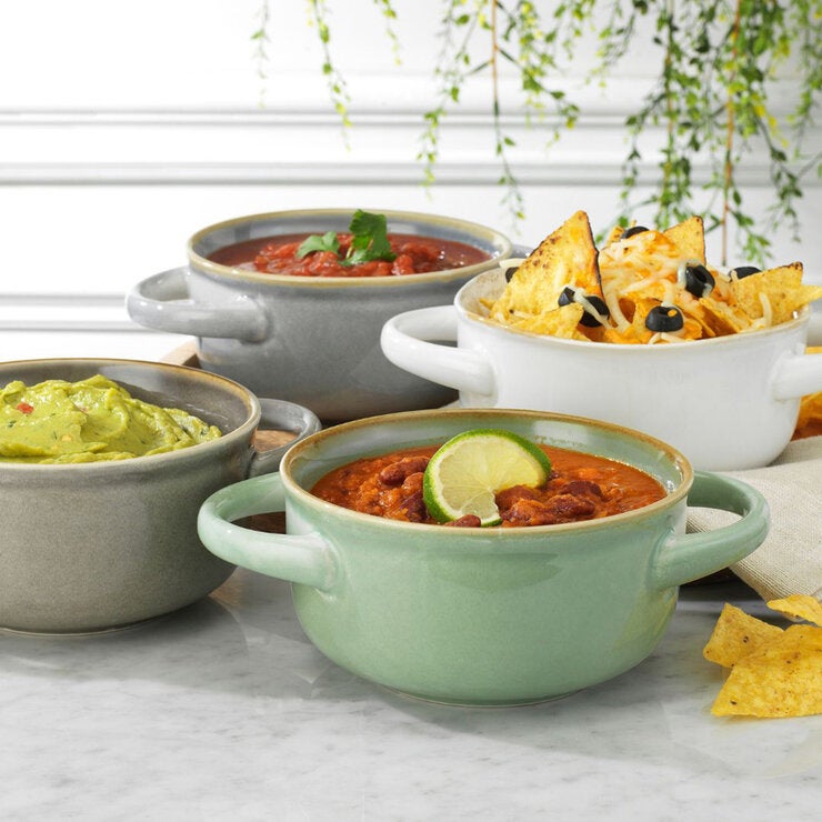 Home Essentials, Tazones con Asas de Cerámica de 916 mL, 4 piezas — Imagen 2 de 3