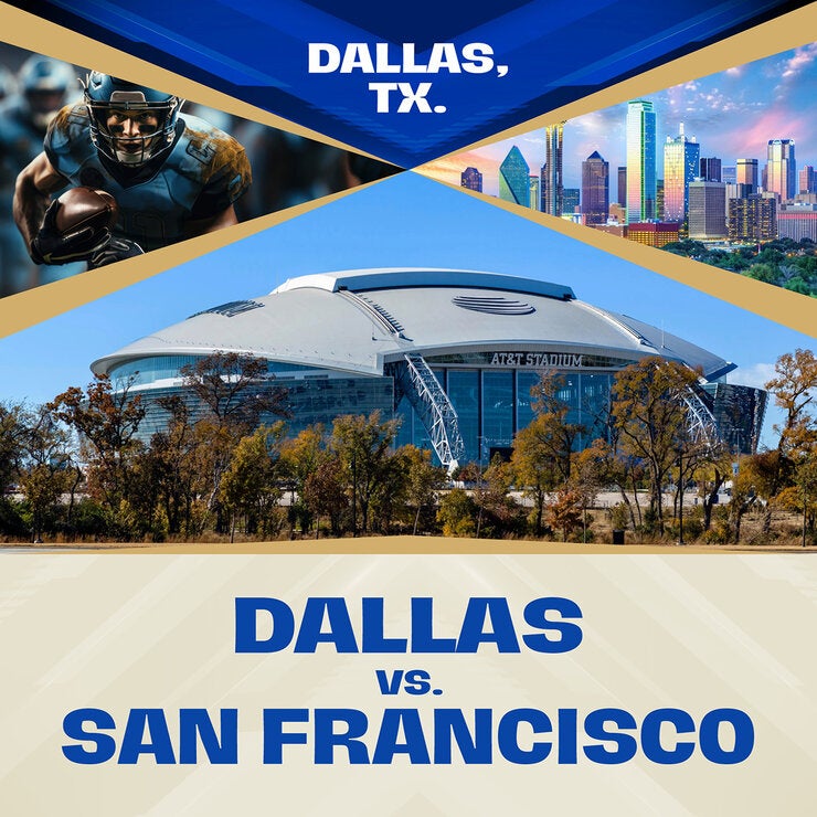 NFL Dallas vs. San Francisco del 13 al 16 de noviembre de 2026