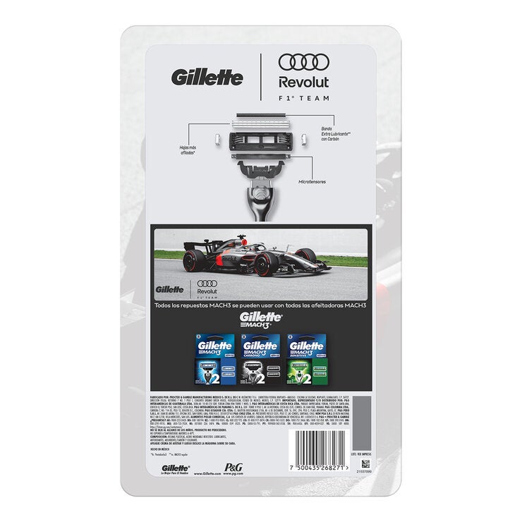 Gillette Maquina para Afeitar Audi Revolut F1 Team 10 pzas — Imagen 4 de 4