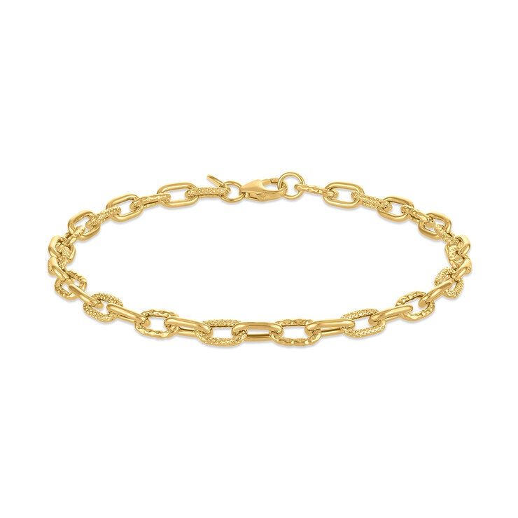 Pulsera de Eslabones, Oro Amarillo de 14K — Imagen 1 de 4