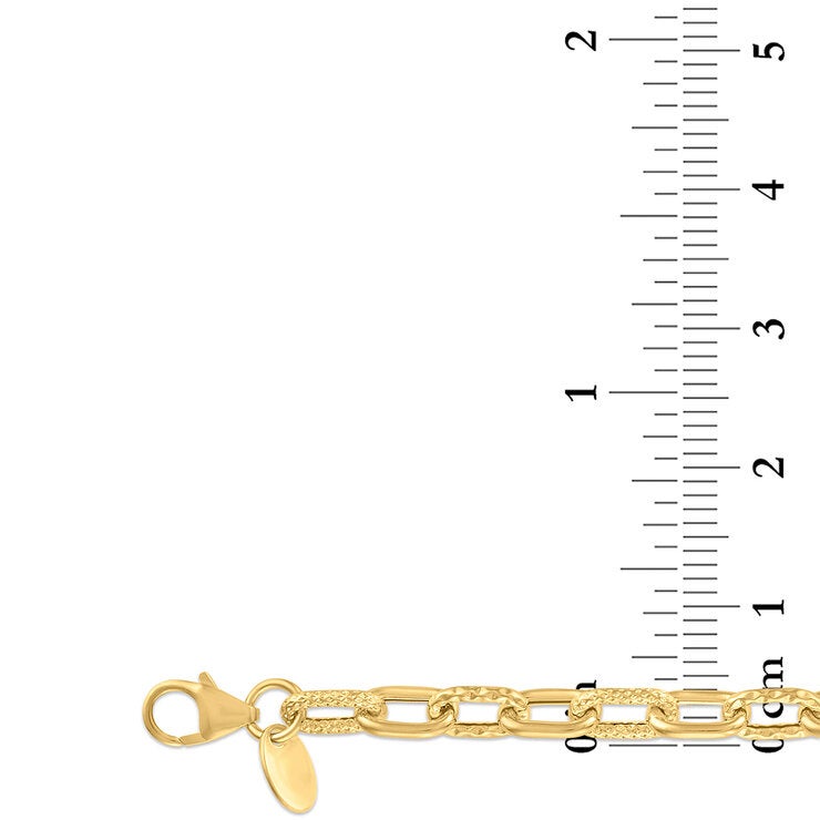 Pulsera de Eslabones, Oro Amarillo de 14K — Imagen 4 de 4