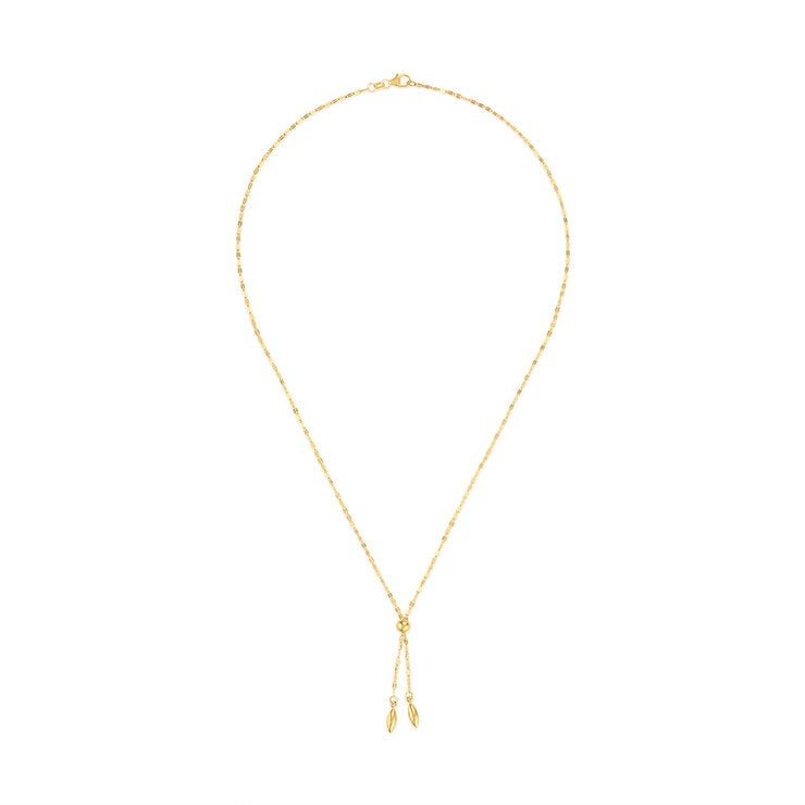 Collar Ajustable de Oro Amarillo 14K — Imagen 3 de 4