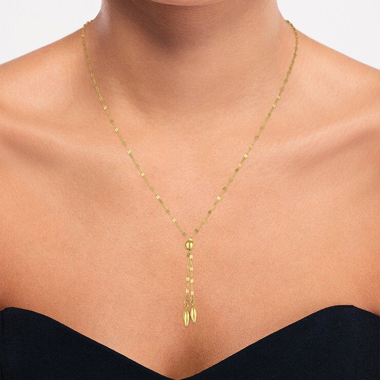 Collar Ajustable de Oro Amarillo 14K — Imagen 4 de 4