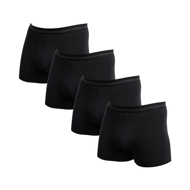 Kirkland Signature Bóxer para Caballero 4 piezas Negro