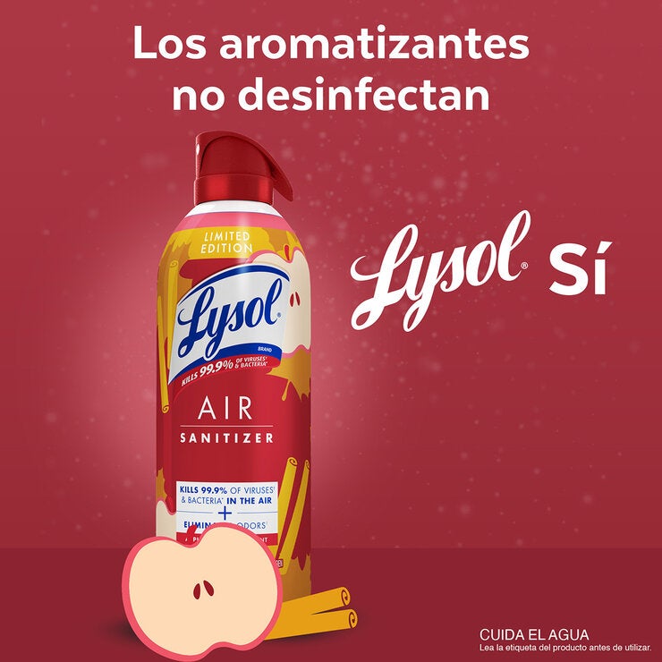 Lysol Air Sanitizante Ambiental Edición Navidad 3 pzas de 283 g — Imagen 3 de 4