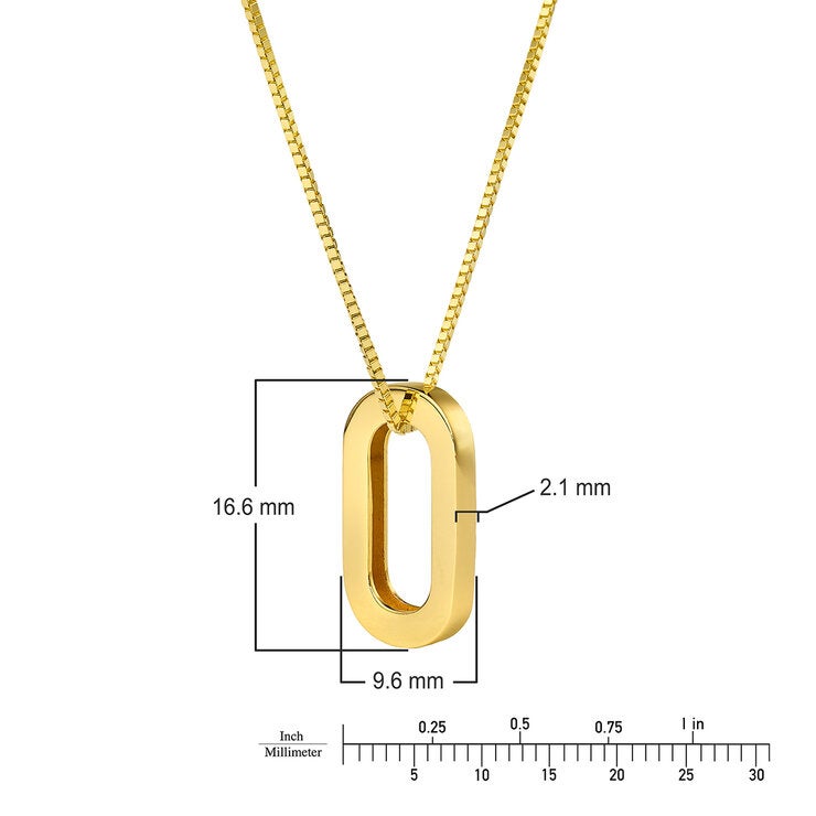 Dije Ovalado, Oro Amarillo de 14K — Imagen 2 de 4