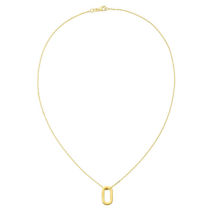 Dije Ovalado, Oro Amarillo de 14K — Imagen 3 de 4